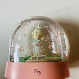 Precious Moments May Snow Globe